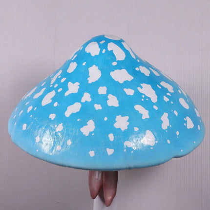 Blue Mushroom Parasol Over Sized Statue LM Treasures - H