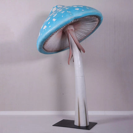 Blue Mushroom Parasol Over Sized Statue LM Treasures - H