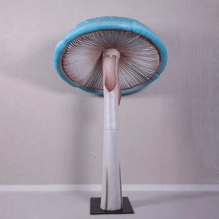 Blue Mushroom Parasol Over Sized Statue LM Treasures - H