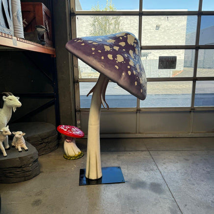 Purple Mushroom Parasol Over Sized Statue - LM Treasures 