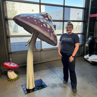 Purple Mushroom Parasol Over Sized Statue - LM Treasures 