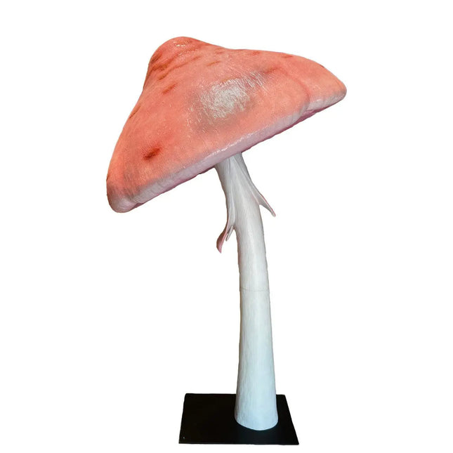 Shimmering Pink Mushroom Parasol Over Sized Statue LM Treasures - H
