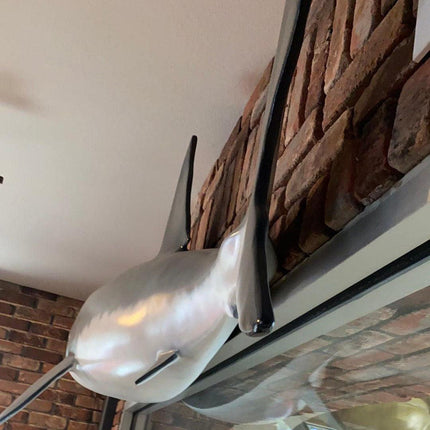 Small Great White Shark Wall Decor Statue - LM Treasures 