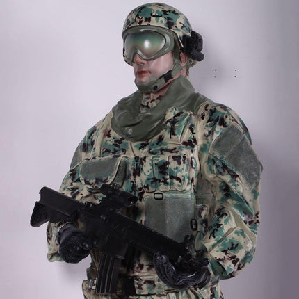 Green Tactical Soldier Life Size Statue