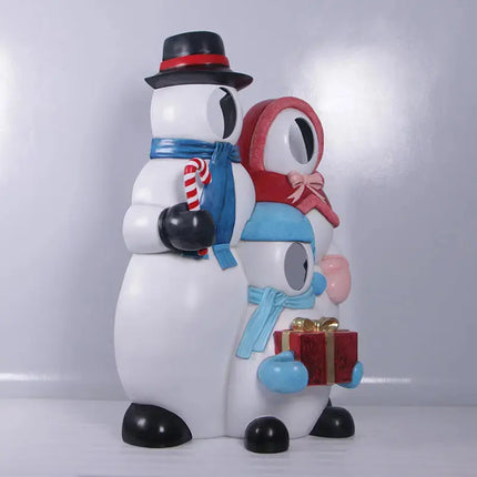 Snowman Family Photo Op Statue LM Treasures - H