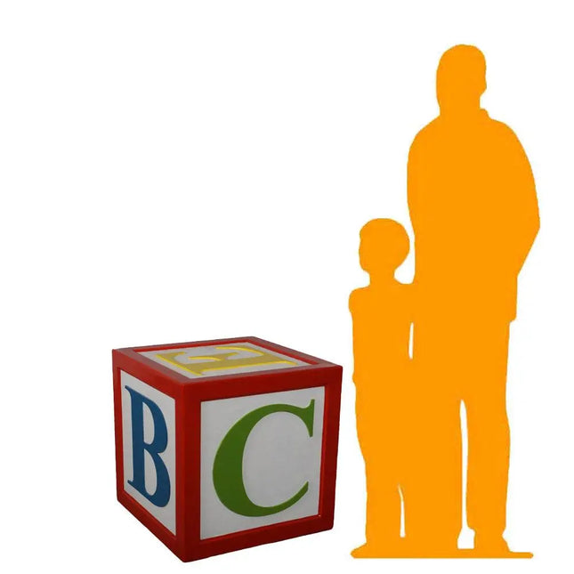 Letter Block Alphabet 24" Over Sized Statue LM Treasures - H