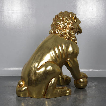 Foo Dog Male Chinese Lion Statue - LM Treasures 