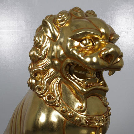 Foo Dog Male Chinese Lion Statue - LM Treasures 