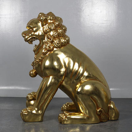 Foo Dog Male Chinese Lion Statue - LM Treasures 