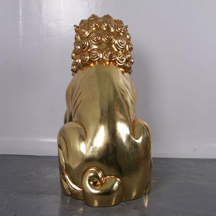 Foo Dog Female On Base Chinese Lion Statue - LM Treasures 