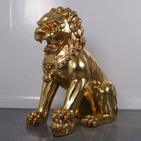 Foo Dog Female On Base Chinese Lion Statue - LM Treasures 