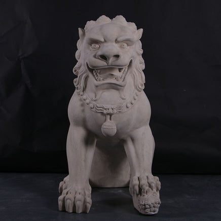 Stone Foo Dog Female Chinese Lion Statue - LM Treasures 