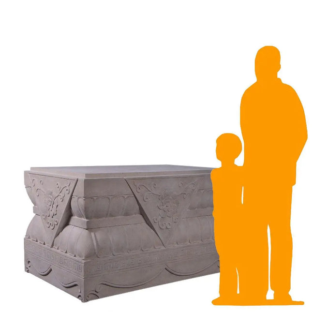 Foo Dog Plinth Chinese Lion Base Statue LM Treasures - H