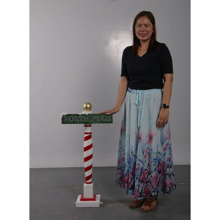Small North Pole Sign Statue - LM Treasures 