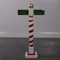 Small North Pole Sign Statue - LM Treasures 