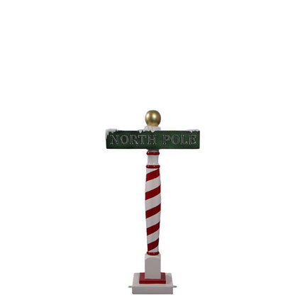 Small North Pole Sign Statue - LM Treasures 