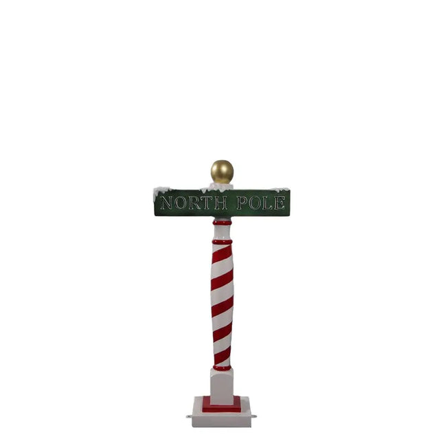 Small North Pole Sign Statue LM Treasures - H