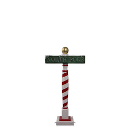 Small North Pole Sign Statue - LM Treasures 
