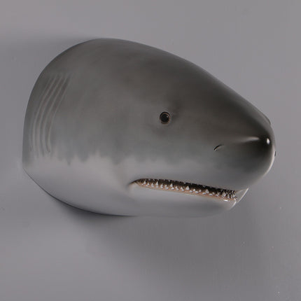Great White Shark Head Wall Decor Statue