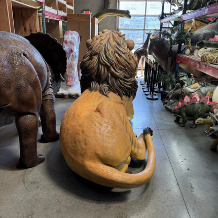 Majestic Castle Lion Statue