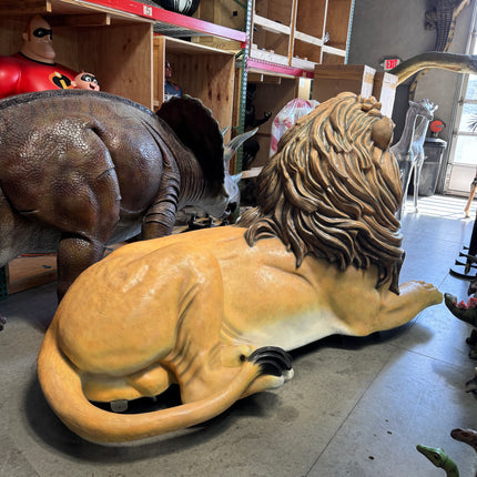 Majestic Castle Lion Statue