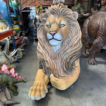 Majestic Castle Lion Statue