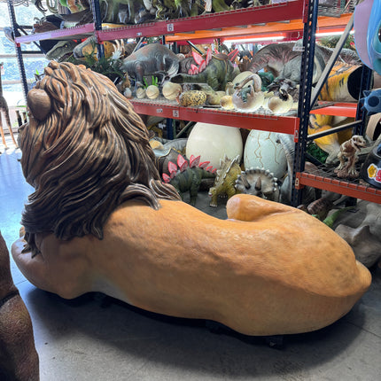 Majestic Castle Lion Statue