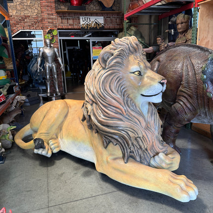 Majestic Castle Lion Statue