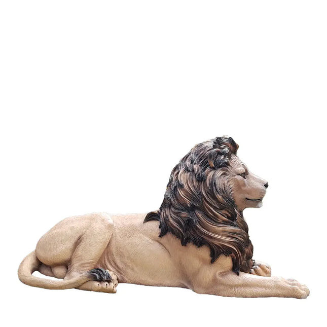 Majestic Castle Lion Statue LM Treasures - H