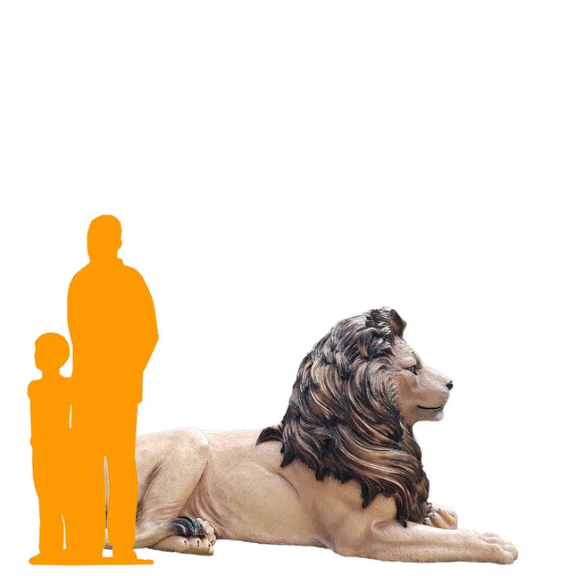 Majestic Castle Lion Statue LM Treasures - H