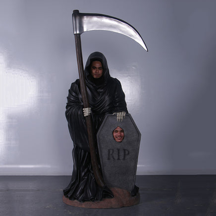 Grim Reaper Photo Op Over Sized Statue - LM Treasures 