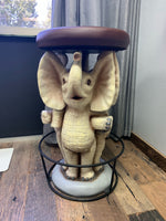 Elephant Barstool Over Sized Statue - LM Treasures 