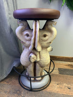 Elephant Barstool Over Sized Statue - LM Treasures 