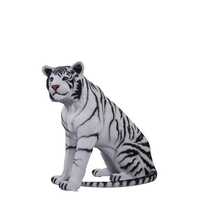 Sitting Siberian Tiger Life Size Statue LM Treasures - H