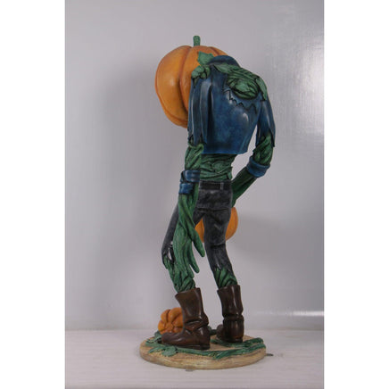 Scary Pumpkin Man Life Size Statue - LM Treasures 