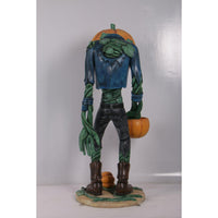 Scary Pumpkin Man Life Size Statue - LM Treasures 