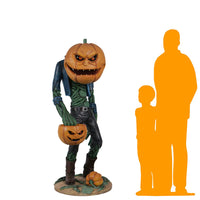 Scary Pumpkin Man Life Size Statue - LM Treasures 