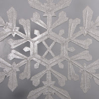 Hanging Large Silver Snowflake Statue