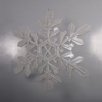 Hanging Large Silver Snowflake Statue