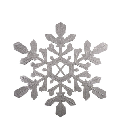 Hanging Large Silver Snowflake Statue
