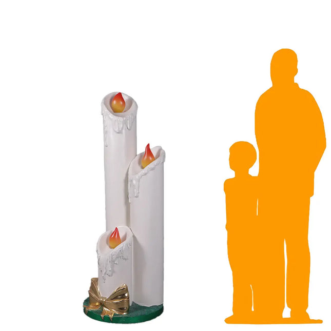 Holiday Candle Pillar Statue LM Treasures - H