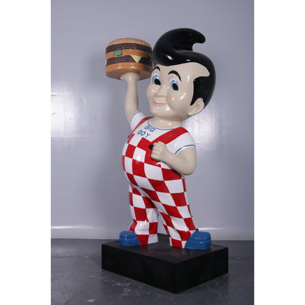 Large Boy Holding Hamburger Life Size Statue - LM Treasures 