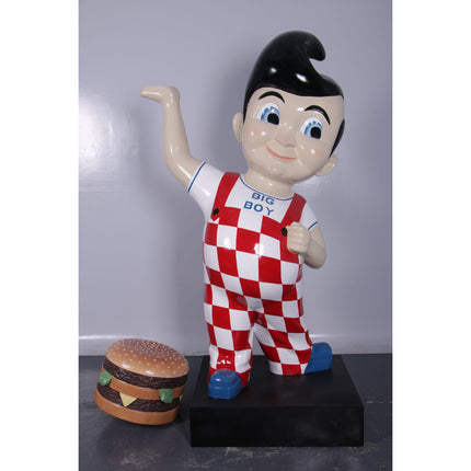 Large Boy Holding Hamburger Life Size Statue - LM Treasures 