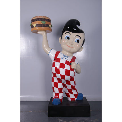 Large Boy Holding Hamburger Life Size Statue - LM Treasures 