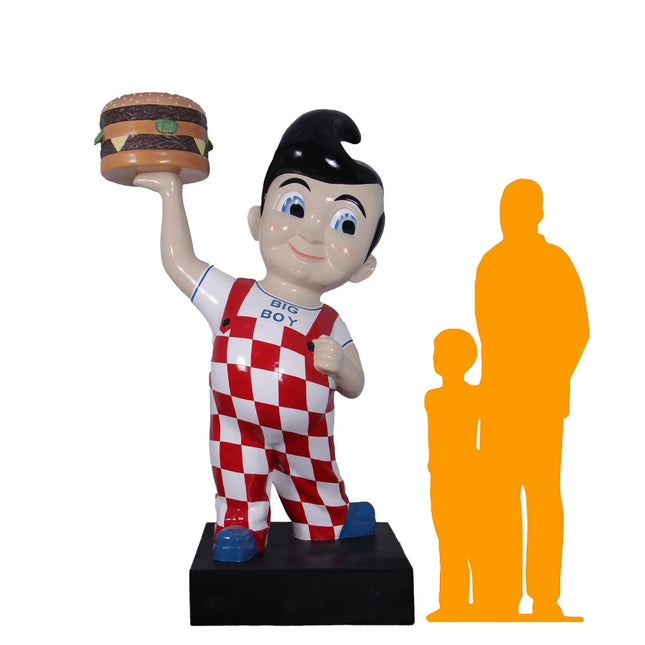 Large Boy Holding Hamburger Life Size Statue LM Treasures - H