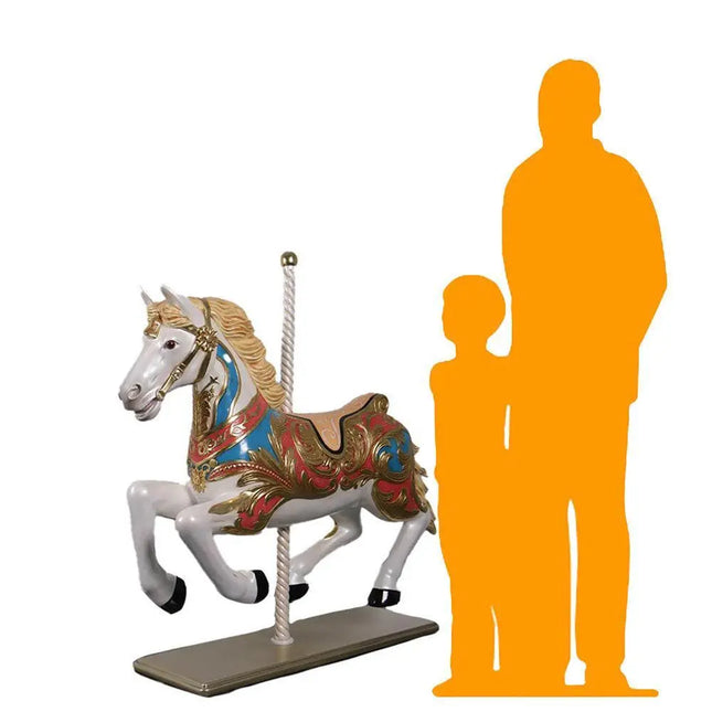 Carousel Horse On Stand Over Sized Statue LM Treasures - H