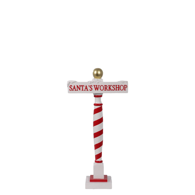 Santa's Workshop Sign LM Treasures - H