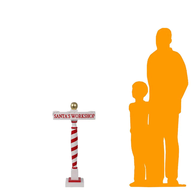 Santa's Workshop Sign LM Treasures - H