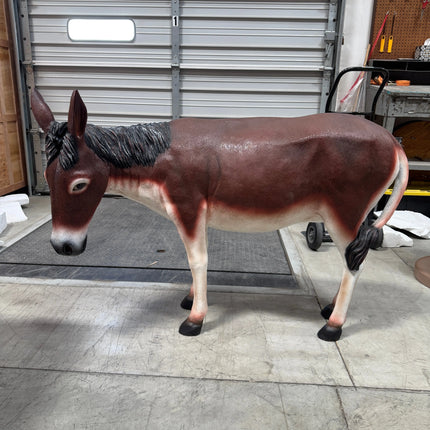 Brown Donkey Burro Statue Christmas Nativity Prop LM Treasures - A