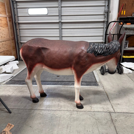 Brown Donkey Burro Statue Christmas Nativity Prop LM Treasures - A